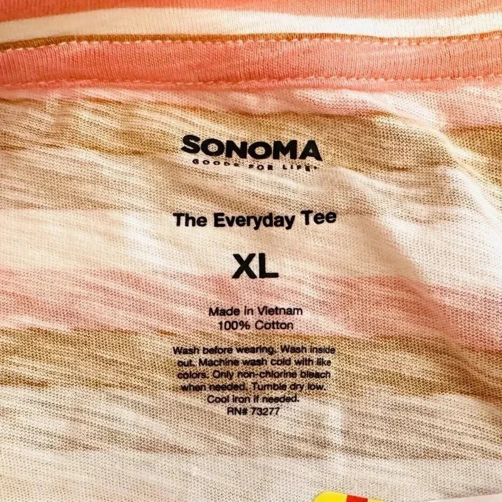 NWT SONOMA Women Long Sleeve Pullover Cotton The Everyday Tee Shirt Extra Large - Picture 12 of 12